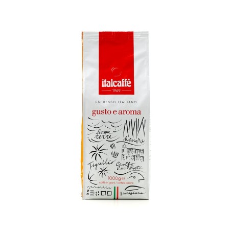 Caffè in grani Gusto e Aroma Espresso Bar 1 kg | Espresso Italiano | Caffè in chicchi