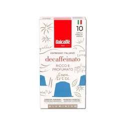 Capsule caffè Espresso Decaffeinato Italcaffè in alluminio 10x5g Nespresso compatibili| Espresso Italiano