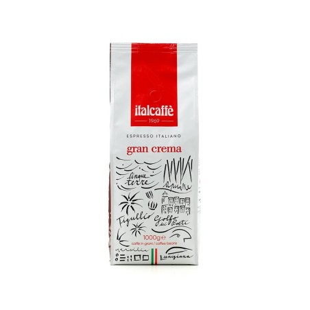 Caffè in grani Gran Crema Espresso Bar Italcaffè 1 kg | Espresso Italiano | Caffè in chicchi