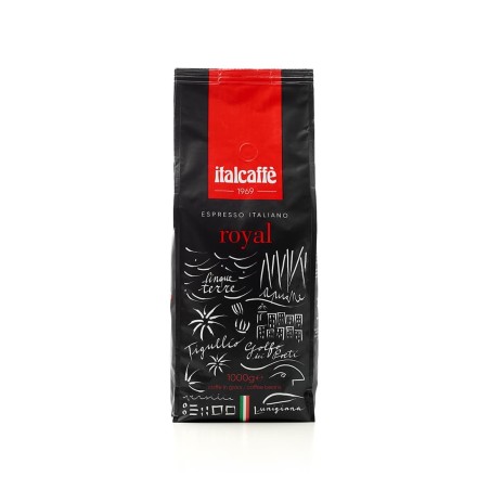 Caffè in grani iTalcaffè Royal 1kg | Espresso Italiano | Chicchi di caffè | Miglior caffè espreesso bar