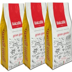 Caffè in grani Gran Gusto Espresso Bar 3x1 kg | Espresso Italiano | Caffè in chicchi