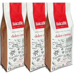 Dolce Crema Expresso Café en Grain Espresso 3x1kg Italcaffè