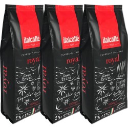 Cartone Caffè in grani italcaffè Royal 3x1kg | Espresso Italiano | Chicchi di caffè | Miglior caffè espresso bar