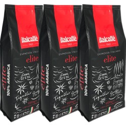 Caffè in grani Elite italcaffè 3x1kg | Espresso Italiano | Miglior caffè Espresso Bar | Gold Medal | 100% Arabica